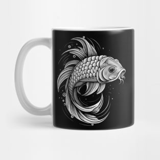 Black and White Fish Mug